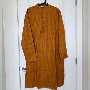 Men's Brown Kurta Shirt